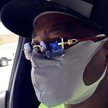 Load image into Gallery viewer, Crystal Cut Rimless Square Sunglasses Men&#39;s Retro Wood Gray Brown Sunglasses Male Hip Hop Driving Sunshade Ladies Glasses UV400