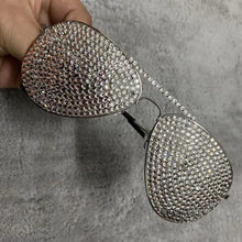 Load image into Gallery viewer, Crystal Diamond Gold Frame Vintage Sun Glasses Sunglasses Women  Rhinestone Men Optical Aviation Eyeglasses Oculos