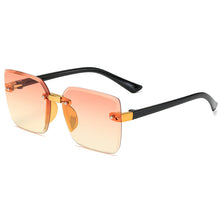 Carica l'immagine nel visualizzatore di Gallery, Crystal Square Rimless Kids Sunglasses Gradient Lens Transparent Clear Sun Glasses For Children  Vintage Eyewear
