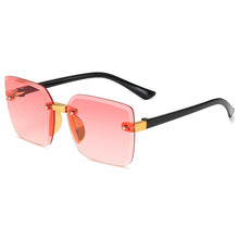 Carica l'immagine nel visualizzatore di Gallery, Crystal Square Rimless Kids Sunglasses Gradient Lens Transparent Clear Sun Glasses For Children  Vintage Eyewear