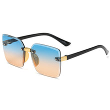Carica l'immagine nel visualizzatore di Gallery, Crystal Square Rimless Kids Sunglasses Gradient Lens Transparent Clear Sun Glasses For Children  Vintage Eyewear