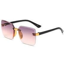 Carica l'immagine nel visualizzatore di Gallery, Crystal Square Rimless Kids Sunglasses Gradient Lens Transparent Clear Sun Glasses For Children  Vintage Eyewear