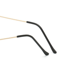 Load image into Gallery viewer, Crystal V Shape Glasses Frame Women Punk Style Half Frame Eyeglasses Frames Without Lens Jewelry Decorations 2023 Fashion