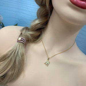 Cubic Zircon Alphabet Pendants Gold Silver Color Copper Mini A-Z Letter Pendant Necklace Shinning 26 Initial Collares Jewelry