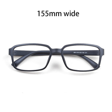 Cubojue 155mm Oversized Eyeglasses Frame Men Women TR90 Black Glasses for Prescription Myopia Diopter Spectacles Square Man
