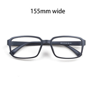 Cubojue 155mm Oversized Eyeglasses Frame Men Women TR90 Black Glasses for Prescription Myopia Diopter Spectacles Square Man