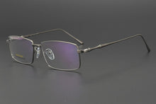 Load image into Gallery viewer, Cubojue 24k Gold Titanium Eyeglasses Frame Men  Brand Glasses Man Full Rim Spectacles Ultra Light Eyeglass