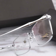Load image into Gallery viewer, Cubojue 24k Gold Titanium Eyeglasses Frame Men  Brand Glasses Man Full Rim Spectacles Ultra Light Eyeglass