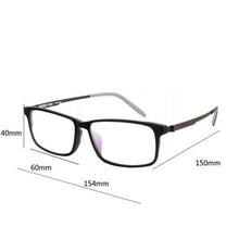 Carica l&#39;immagine nel visualizzatore di Gallery, Cubojue eyeglasses frames Men Women 6g Titanium glasses ultralight eyewear for optical myopia diopter spectacles black full rim