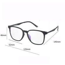Carica l&#39;immagine nel visualizzatore di Gallery, Cubojue eyeglasses frames Men Women 6g Titanium glasses ultralight eyewear for optical myopia diopter spectacles black full rim