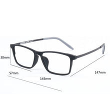 Carica l&#39;immagine nel visualizzatore di Gallery, Cubojue eyeglasses frames Men Women 6g Titanium glasses ultralight eyewear for optical myopia diopter spectacles black full rim