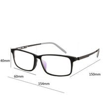Load image into Gallery viewer, Cubojue titanium Glasses Frames Men Women Black Eyeglasses men&#39;s eyewear man Wide Oversized Spectacles for Prescription Male