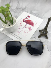 Load image into Gallery viewer, Curtain Retro Vintage Designer Steam Punk Pilot Sunglasses Iron Man 3 TONY Stark Sun Glasses Men Gothic Rossi Coating  UV400
