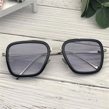 Load image into Gallery viewer, Curtain Retro Vintage Designer Steam Punk Pilot Sunglasses Iron Man 3 TONY Stark Sun Glasses Men Gothic Rossi Coating  UV400