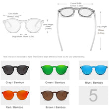 Load image into Gallery viewer, Custom LOGO KINGSEVEN Bamboo Series Polarized Men&#39;s Glasses Wooden Vintage Sunglasses UV400 Protection Women Eyewear