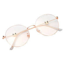 Load image into Gallery viewer, Cute 3D Panda Glasses Anti-Blue Light Anti-Radiation Glasses Round Shaped Fashion for Women TC21