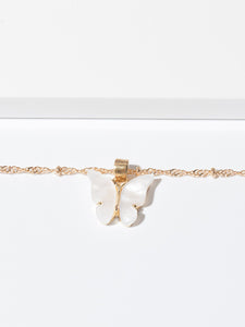Cute Butterfly Pendant Necklace for Women Cocktail Party Statement Necklace Steet Style Korean Fashion Necklace Jewelry Gifts