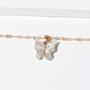 Cute Butterfly Pendant Necklace for Women Cocktail Party Statement Necklace Steet Style Korean Fashion Necklace Jewelry Gifts