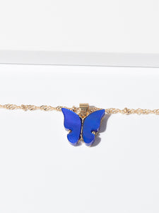 Cute Butterfly Pendant Necklace for Women Cocktail Party Statement Necklace Steet Style Korean Fashion Necklace Jewelry Gifts