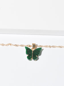 Cute Butterfly Pendant Necklace for Women Cocktail Party Statement Necklace Steet Style Korean Fashion Necklace Jewelry Gifts