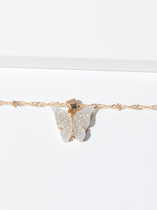 Cute Butterfly Pendant Necklace for Women Cocktail Party Statement Necklace Steet Style Korean Fashion Necklace Jewelry Gifts