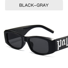 Load image into Gallery viewer, Cute Candy Letter Black Sunglasses Vintage Small Frame Square Sunglass Women Hip Hop Punk Men Summer Bead Sun Glasses UV400