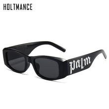 Load image into Gallery viewer, Cute Candy Letter Black Sunglasses Vintage Small Frame Square Sunglass Women Hip Hop Punk Men Summer Bead Sun Glasses UV400