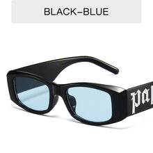 Load image into Gallery viewer, Cute Candy Letter Black Sunglasses Vintage Small Frame Square Sunglass Women Hip Hop Punk Men Summer Bead Sun Glasses UV400