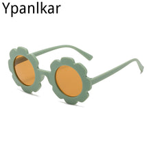 Load image into Gallery viewer, Cute Flower Shape Kids Sunglasses Girls Round Sunglasses Children Eyeglasses Baby Color Sunglasses Boys Eyewear UV Protection
