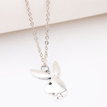 Load image into Gallery viewer, Cute Rabbit Necklace, Rabbit Charms, Rabbit Gentleman Charms, DIY Animal Jewelry Charms, Friend&#39;s Gifts A1715