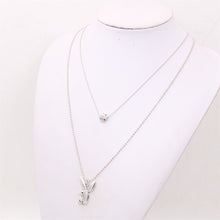 Load image into Gallery viewer, Cute Rabbit Necklace, Rabbit Charms, Rabbit Gentleman Charms, DIY Animal Jewelry Charms, Friend&#39;s Gifts A1715