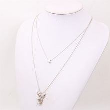 Load image into Gallery viewer, Cute Rabbit Necklace, Rabbit Charms, Rabbit Gentleman Charms, DIY Animal Jewelry Charms, Friend&#39;s Gifts A1715