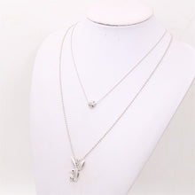 Load image into Gallery viewer, Cute Rabbit Necklace, Rabbit Charms, Rabbit Gentleman Charms, DIY Animal Jewelry Charms, Friend&#39;s Gifts A1715