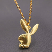 Load image into Gallery viewer, Cute Rabbit Necklace, Rabbit Charms, Rabbit Gentleman Charms, DIY Animal Jewelry Charms, Friend&#39;s Gifts A1715