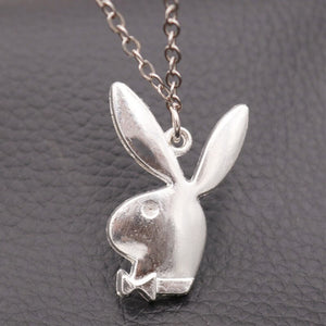 Cute Rabbit Necklace, Rabbit Charms, Rabbit Gentleman Charms, DIY Animal Jewelry Charms, Friend's Gifts A1715