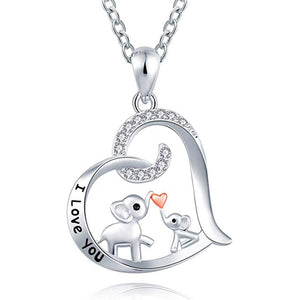 Cute Rainbow Unicorn Necklace Fashion Cartoon Animal Necklaces for Kids Children Heart Statement Jewelry Gifts 2020 New