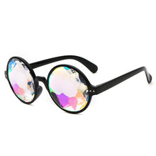 Load image into Gallery viewer, Cute Round Kaleidoscope Glasses Rave Festival Holographic Sunglasses Colorful Kids Children Party Photo Prop Eyewear