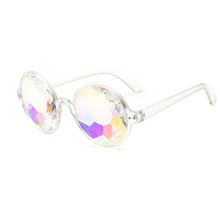 Load image into Gallery viewer, Cute Round Kaleidoscope Glasses Rave Festival Holographic Sunglasses Colorful Kids Children Party Photo Prop Eyewear