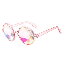 Load image into Gallery viewer, Cute Round Kaleidoscope Glasses Rave Festival Holographic Sunglasses Colorful Kids Children Party Photo Prop Eyewear