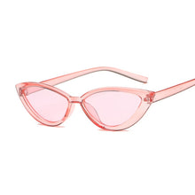 Load image into Gallery viewer, Cute Sexy Retro Cat Eye Sunglasses Women Small Black Transparent Pink 2023 Triangle Vintage Sun Glasses Red Female Uv400