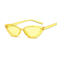 Load image into Gallery viewer, Cute Sexy Retro Cat Eye Sunglasses Women Small Black Transparent Pink 2023 Triangle Vintage Sun Glasses Red Female Uv400