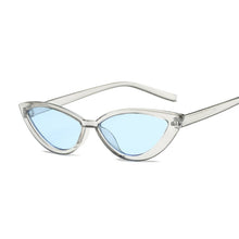 Load image into Gallery viewer, Cute Sexy Retro Cat Eye Sunglasses Women Small Black Transparent Pink 2023 Triangle Vintage Sun Glasses Red Female Uv400