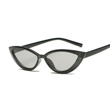 Load image into Gallery viewer, Cute Sexy Retro Cat Eye Sunglasses Women Small Black Transparent Pink 2023 Triangle Vintage Sun Glasses Red Female Uv400