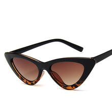 Load image into Gallery viewer, Cute Sexy Retro Cat Eye Sunglasses Women Small Black White Triangle Vintage Ladies Sun Glasses Red Female UV400