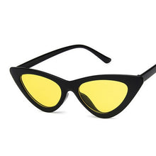 Load image into Gallery viewer, Cute Sexy Retro Cat Eye Sunglasses Women Small Black White Triangle Vintage  Ladies Sun Glasses Red Female UV400