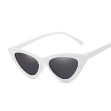 Load image into Gallery viewer, Cute Sexy Retro Cat Eye Sunglasses Women Small Black White Triangle Vintage Ladies Sun Glasses Red Female UV400