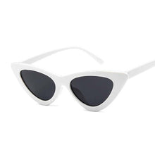Load image into Gallery viewer, Cute Sexy Retro Cat Eye Sunglasses Women Small Black White Triangle Vintage Ladies Sun Glasses Red Female UV400