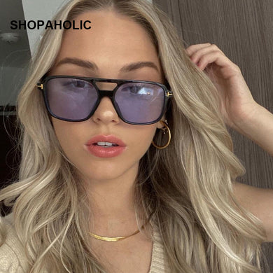 Cute Sexy Vintage Square Sunglasses Women Brand Big Frame Sun Glasses Female Candy Colors Designer Retro Oculos De Sol