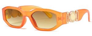 Cute Unique Gradient Rectangle Sunglasses Designer Shades For Women Summer Traveling Black Oculos  Big Frame Sun Glasses