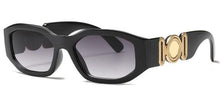 Carica l&#39;immagine nel visualizzatore di Gallery, Cute Unique Gradient Rectangle Sunglasses Designer Shades For Women Summer Traveling Black Oculos  Big Frame Sun Glasses